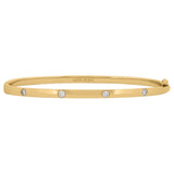 Flush Set Diamond Bangle