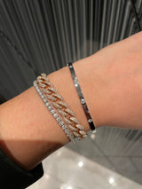 Flush Set Diamond Bangle