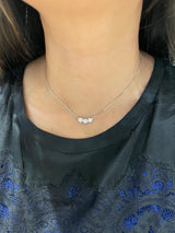 Three Stone Diamond Pendant