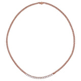 Diamond Line & Cuban Link Necklace