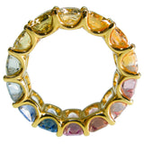 Fancy Sapphire Rainbow Eternity Ring