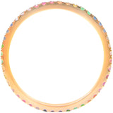 Fancy Sapphire Rainbow Eternity Ring