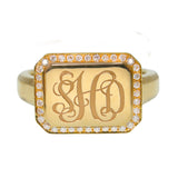 Signature Diamond Signet Ring