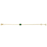 Bezel-set Emerald Bracelet