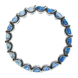 Ombre Blue Sapphire Stack Ring