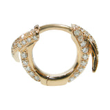 Diamond Spike Hoop Earrings