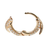 Diamond Spike Hoop Earrings