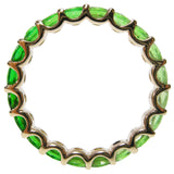 Ombre Tsavorite Garnet Stack Ring