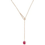 Signature Reversible Ruby & Diamond Lariat