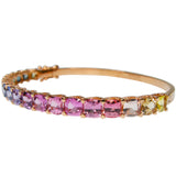 Signature Rainbow Sapphire & Diamond Bangle