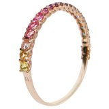 Signature Rainbow Sapphire & Diamond Bangle