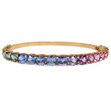 Signature Rainbow Sapphire & Diamond Bangle