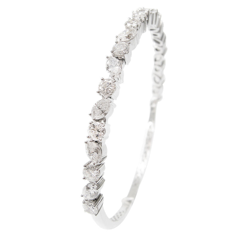 Multi-shape Marquise & Round Brilliant Diamond Bracelet