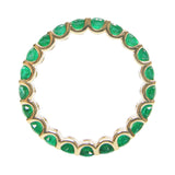 Oval Cut Emerald Eternity Ring