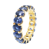 Oval Cut Sapphire Eternity Ring