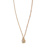 Bezel-set Diamond Drop Pendant