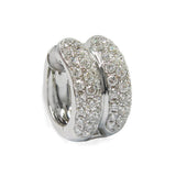 Six Row Pavé Diamond Huggie Earrings