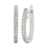 Classic Diamond Hoop Earrings