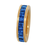 Channel Set Blue Sapphire Eternity Ring
