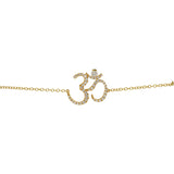 Diamond Om Bracelet