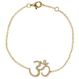 Diamond Om Bracelet