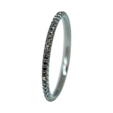 Signature French Pavé Gemstone Eternity Ring