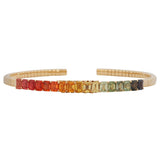 Signature Secret Message Emerald Cut Rainbow Bangle