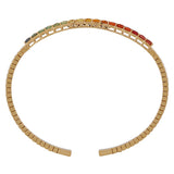 Signature Secret Message Emerald Cut Rainbow Bangle