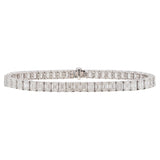 Emerald Cut Diamond Tennis Bracelet