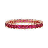 Claw Set Ruby Eternity Ring