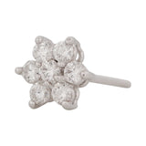 Diamond Sunflower Stud Earrings