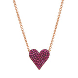 Signature Reversible Diamond & Gemstone Heart Pendant