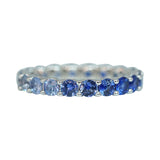 Ombre Blue Sapphire Stack Ring