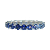 Ombre Blue Sapphire Stack Ring