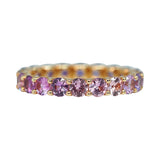 Ombre Pink And Lavender Sapphire Stack Ring