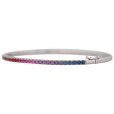 Classic Rainbow Sapphire Bangle