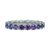 Ombre Lavender Sapphire Stack Ring