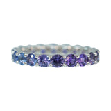Ombre Lavender Sapphire Stack Ring