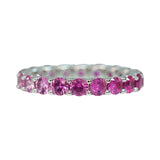 Ombre Pink Sapphire Stack Ring