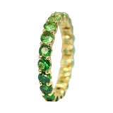 Ombre Tsavorite Garnet Stack Ring