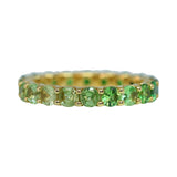 Ombre Tsavorite Garnet Stack Ring