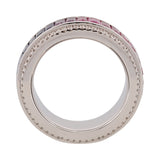Signature Rainbow Sapphire & Diamond Spinner Ring