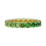 Ombre Tsavorite Garnet Stack Ring