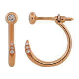 Diamond Spike Hoop Earrings