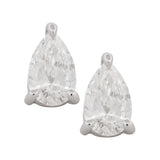 Pear Shape Solitaire Stud Earrings
