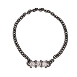 Mini Three Stone Chain Ring