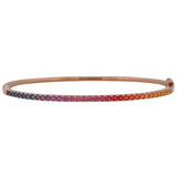 Classic Rainbow Sapphire Bangle