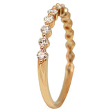 Shared Claw Half Eternity Diamond Ring
