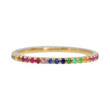 Fancy Sapphire Rainbow Eternity Ring
