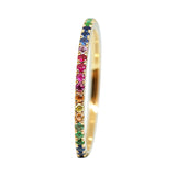 Fancy Sapphire Rainbow Eternity Ring